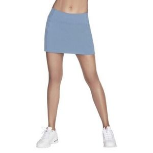 Skechers Skort Golf Walk High Waisted Pickleball Womens Large Blue Skirt Shorts